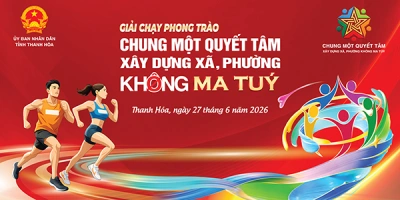 Thanh Hóa - Giải chạy phong trào chung một quyết tâm xây dựng xã, phường không ma tuý